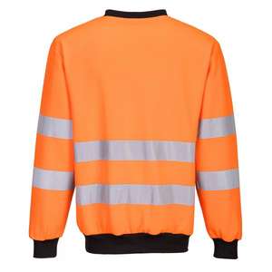 PORTWEST - PW277OBRXL PW2 Sudadera de cuello redondo naranja/negro de alta visibilidad-EAN 5036108356386 ROPA DE TRABAJO DE 2017 - Product Image 2