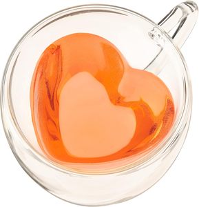 BS-23 150ml 5oz Tazza a Forma <span class=keywords><strong>di</strong></span> Cuore in <span class=keywords><strong>Vetro</strong></span> a Doppia Parete Isolata per Caffè Espresso Tè Nero Latte con Manico - Product Image 5