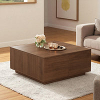 Kainice Meuble TV sur pied en bois antique de luxe moderne, ensemble de meubles d'appoint de canapé, meuble pliable pour la maison
