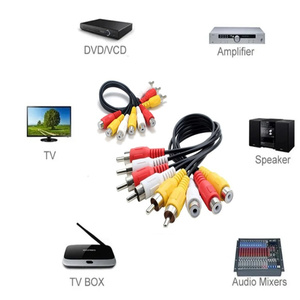 สายวิดีโอและเสียง New Europa 8 Lines, อะแดปเตอร์แปลงสัญญาณเสียงสเตอริโอ DE Poland Egyglod สำหรับ HDTV DVD PC - Product Image 2