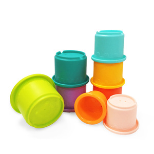 8 Pièces Tasses Flottantes Empilables <span class=keywords><strong>Lion</strong></span>, Jouet Éducatif Montessori pour le Bain de Bébé - Product Image 3