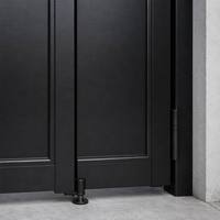 Portail à persiennes en alliage d'aluminium personnalisé, style minimaliste, pour villa et cour, surface peinte électrostatiquement, installation facile, garantie 5 ans+