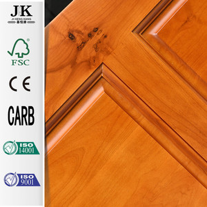 ประตูไม้เนื้อแข็งสีขาวทอง รุ่น JHK-PW-006 ดีไซน์ทันสมัยหรูหรา - Product Image 4