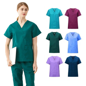 Của phụ nữ dệt Bông Y Tế Chà Bộ đặc biệt hoạt động Overalls cho phòng khám Nha khoa & phòng điều hành bệnh viện đồng phục - Product Image 1