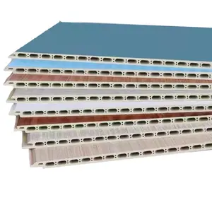 Композитное украшение интерьера WPC ПВХ панели из бамбукового дерева интегрированные панели для стен