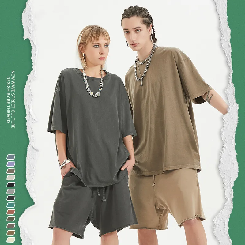 Kaus Pria Ukuran Besar Lengan Pendek, Kaus Katun 200G, 100%, Ukuran Besar, Kaus Pria Kasual Solid, Kaus LOGO Bermotif