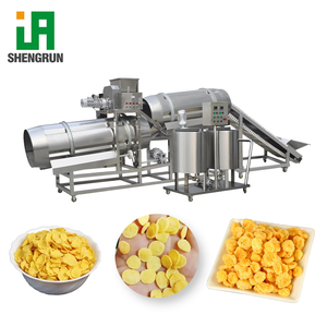 Línea Profesional <span class=keywords><strong>de</strong></span> Extrusión <span class=keywords><strong>de</strong></span> Cereales para Desayuno, Máquina Automática para Secar, Tostar y Rociar Azúcar en Hojuelas <span class=keywords><strong>de</strong></span> Maíz - Product Image 4