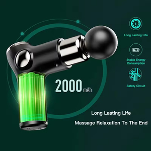 Pistola de Masaje Muscular de Percusión Dual Inalámbrica Profesional de Alta Frecuencia de 4 Cabezales, Mini Masajeador Eléctrico Portátil de Mano - Product Image 6