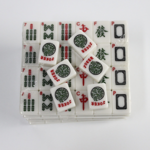 Modern American <b>Mahjong</b> <b>Set</b> 166 Tiles Melamine Game with Folding Legs Eco-Friendly Durable Design Multiple Color Options - Product Image 1