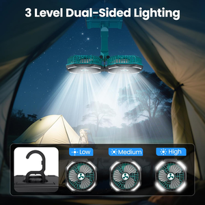 Gifts For Men Dad Fan Three In One Multi Function Dual Head LED <b>Lantern</b> Battery Powered Outdoor Camping Travel Use - Product Image 4