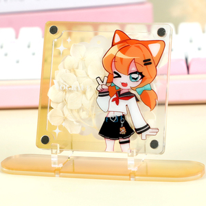 Supporto Magnetico in Acrilico Personalizzato per <span class=keywords><strong>Anime</strong></span> e Fiori Pressati - Product Image 2