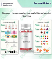 Gummies de mousse de mer sans sucre certifiées GMP Pureon, complément alimentaire végétalien pour adultes, soutien immunitaire