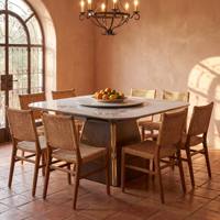 Ensemble de table à manger extensible en ardoise rustique style ferme avec banc et 4 chaises, capacité 6-8 personnes, cuisine, salle à manger