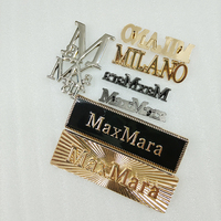 Plaque de nom en métal gravée sur mesure, petite, argentée et dorée, avec lettres alphabétiques, pour sac en cuir, accessoires de qualité