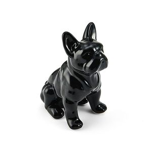 Decorazione per Soggiorno, Regalo per Migliore Amico, <span class=keywords><strong>Bulldog</strong></span> <span class=keywords><strong>Francese</strong></span> in Resina Nera - Product Image 1