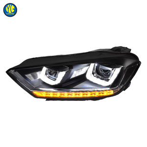 YU GUANG pour Volkswagen <span class=keywords><strong>Golf</strong></span> <span class=keywords><strong>Sportsvan</strong></span> <span class=keywords><strong>Golf</strong></span> Plus Phare avant 2016 2019 Amélioration du phare avant Accessoire de voiture Phare LED - Product Image 2