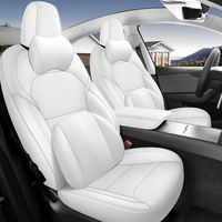 2025 Tesla modèle Y housses de siège de voiture en cuir personnalisées ensemble complet coussins imperméables taille originale prix du fabricant