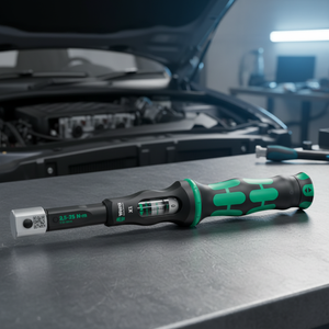 Clé dynamométrique industrielle Wera (2,5-25 Nm) à entraînement 1/4 po, en acier au chrome-molybdène OEM, pour douilles d'atelier automobile - Product Image 3