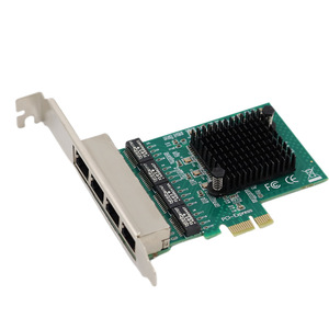 Kartu jaringan Gigabit empat port PCIe komputer desktop dilengkapi dengan peladen kartu jaringan 4-port bawaan PCI-E - Product Image 1