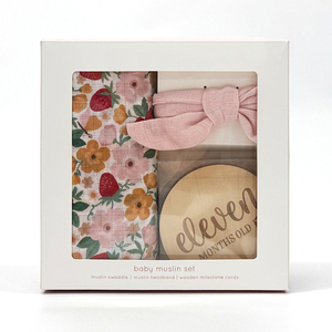 Mantas Envolventes para Bebé de 2 Capas con Estampado Personalizado, Transpirables, Ultra Suaves, Antiestáticas, de Muselina, con Diseño Floral Boho - Product Image 4
