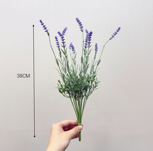 Flor Artificial de Lavanda de 38 cm, Flores Artificiales de Lavanda para Bodas, Fiestas, Eventos, Día de San Valentín, Hoteles, Hogares, Tiendas, Clubes, Decoración - Product Image 6