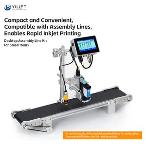 طابعة نافثة للحبر متعددة اللغات عبر الإنترنت بدقة 600 نقطة في البوصة، شبه أوتوماتيكية لطباعة النصوص والشعارات والصور والطاولات والباركود وتاريخ انتهاء الصلاحية ورقم الدفعة على البلاستيك - Product Image 4