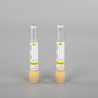 Conteneur d'urine médical jetable stérile 30ml 40ml 60ml 120ml échantillon sous vide avec aiguille