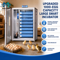 Incubateur automatique grande capacité 1000 œufs avec double alimentation et contrôle intelligent pour l'éclosion de volailles