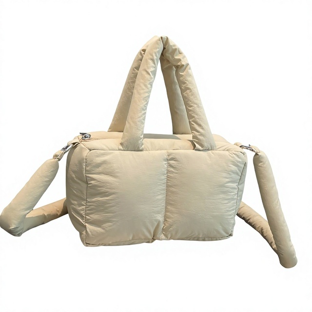 Sleek Textured Polyester Women's Tote Shoulder Bag New-style Lightweight Versatile Commuting Trendy Crossbody Bag Single