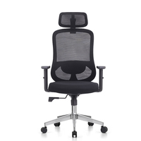 Chaises de bureau ergonomiques réglables et élégantes KMJ, chaise de bureau en maille à dossier haut pour le personnel