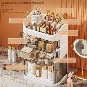 Boîte de rangement cosmétique en <span class=keywords><strong>plastique</strong></span>, type tiroir de bureau, anti-poussière avancée, grande capacité, table de maquillage, rangement pour masque de soin de la peau - Product Image 5
