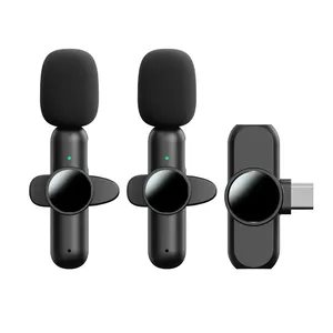 Microphone Lavalier Sans Fil Mini Portable pour <span class=keywords><strong>Enregistrement</strong></span> Audio et Vidéo Compatible avec iPhone, Type-C, iPad et Jeux - Product Image 2