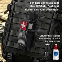 Porte-tourniquet tactique MOLLE personnalisé avec fente pour ciseaux de traumatologie, pochette multifonction pour ceinture de premiers secours pour équipement médical de traumatologie