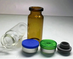 7ml pharmaceutical amber injection glass vial sterile empty glass vials with rubber stopper and aluminum plastic cap