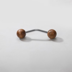Maniglia in Ottone di Nuova Concezione per Mobili in Noce Nero Stile Retrò, per Cassetti di Cucina, Camera da Letto o Armadio - Product Image 6