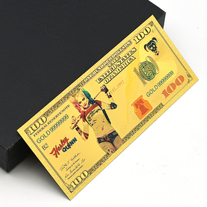 Billete de Joker para Quinn, de doble cara, estilo anime, con lámina dorada, personaje de película, coleccionable, regalo novedoso para fans, decoración para fiestas - Product Image 2