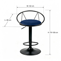 Tabourets de bar commerciaux personnalisables, réglables en hauteur, pivotants à 360 degrés, faciles à installer, pour usage intérieur, OEM/ODM acceptés