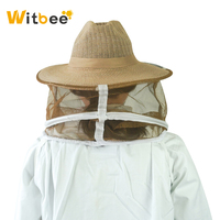 Chapeau de protection apiculteur nouveau style en coton avec voile, pour usage agricole, Witbee marron, garantie 1 an - Vente chaude