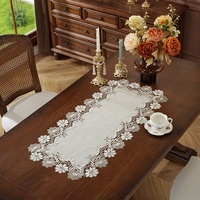 Chemin de table rectangulaire en polyester de haute qualité Dailu, style jardin, pour la décoration de la maison, pique-nique en plein air, restaurant, mariage.