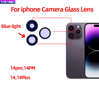 Ensemble original de verre de caméra arrière pour iPhone 11 12 13 14 Pro Max MINI XR XS lentille de couverture de caméra arrière 3M pièces de support d'autocollant