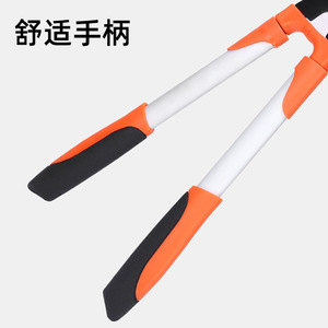 Green Smooth Hedge Shears 45-60 Cm Stainless Steel Blade High Carbon Steel Trim Diameter 32mm Orange Handle - Product Image 4