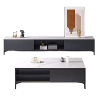 Meuble TV, Table Basse Minimaliste Moderne, Combinaison Luxe Léger pour Salon, Nouveau Meuble Bas, Petit Meuble de Salon