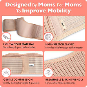 Ceinture <span class=keywords><strong>de</strong></span> maternité OEM réglable en nylon pour femmes enceintes, protection <span class=keywords><strong>de</strong></span> la taille, ceinture <span class=keywords><strong>de</strong></span> maternité abdominale pour le fitness - Product Image 4