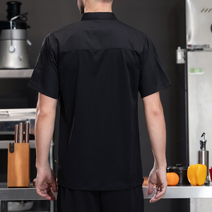 Personalizable barato Chef chaquetas camisa para restaurante personal uniforme de manga corta personalizado Chef chaqueta - Product Image 2