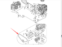 Courroie de compresseur de climatisation Hitachi authentique pour excavatrice ZX190-5B ZX200-5B ZX200-5A ZX210-5B ZX240-5B ZX280-5B ZX290-5B