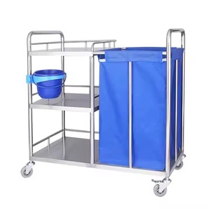 Hot Selling Hospital Nursing Cleaning <strong>Trolley</strong> <strong>Dressing</strong> <strong>Trolley</strong> Hospital Furniture Linen Cart - Product Image 2