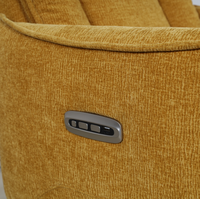 Fauteuil inclinable électrique pivotant en tissu chenille, canapé simple avec repose-pieds pour salon, meubles de maison