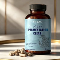 Capsules claires anti-hyperpigmentation Marque Blanche/OEM ODM, 90 unités, Complément Alimentaire pour l'équilibre du teint, Faible MOQ 50 pièces