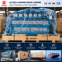 Moteur diesel marin à vitesse moyenne SCDC ZICHAI 6210ZLC-5 662 kW 750 tr/min, remplacement pour Yanmar 6N330, utilisé pour les bateaux de transport de marchandises