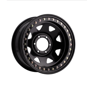 Jantes en acier Beadlock réelles à charge élevée PCD 6*139.7 6*114.3 5*150 noir brillant pour roues tout-terrain 4*4 - Product Image 4